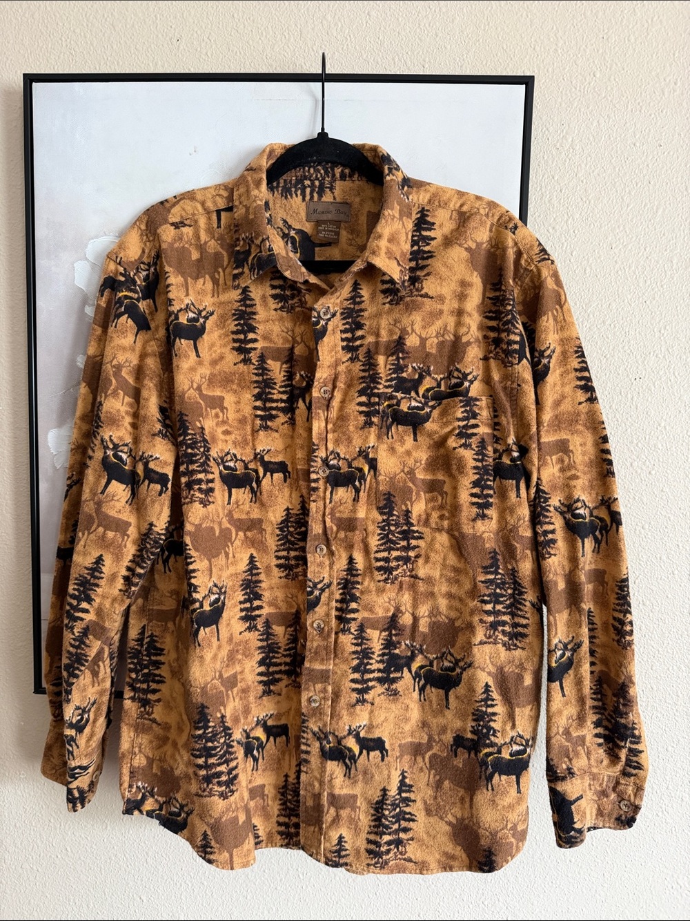 Vintage Marino Bay Unisex Wildlife Western button up shirt